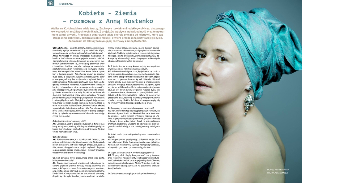 Kobieta - Ziemia. OFFSET magazyn